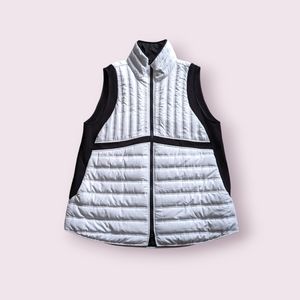 Bylyse black/white puffy vest XL